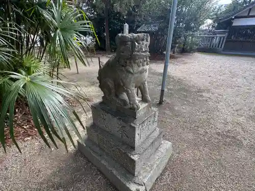 鏡作伊多神社の狛犬