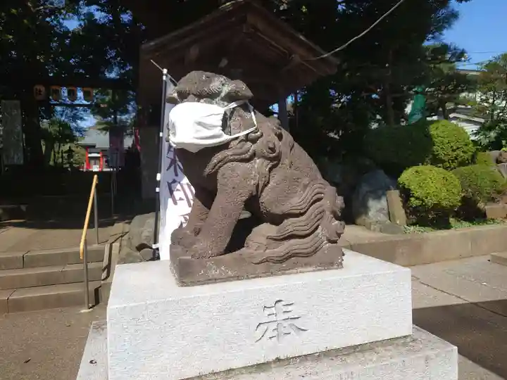 金ヶ作熊野神社の狛犬