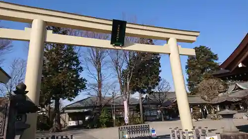 阿豆佐味天神社 立川水天宮の鳥居