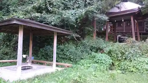 湯野上温泉神社の手水