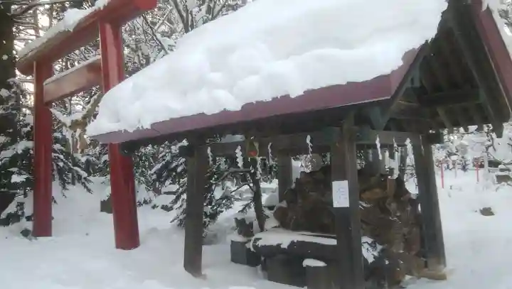 比布神社の手水舎