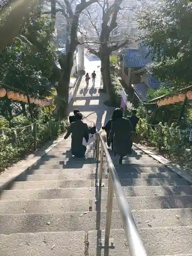 検見川神社の景色