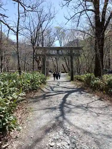 穂高神社奥宮の鳥居