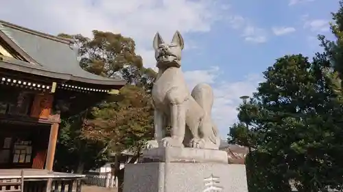 一瓶塚稲荷神社の狛犬