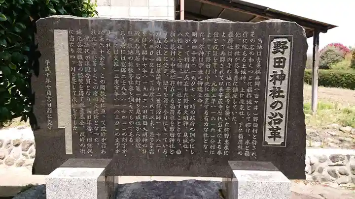 野田神社の末社・摂社
