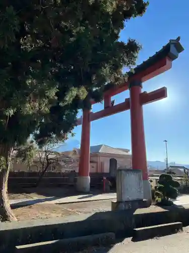 河口浅間神社の鳥居