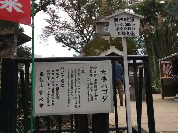 上野大佛の歴史