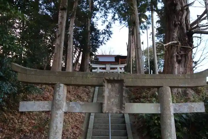 阿久津「田村神社」(郡山市阿久津町)旧社名:伊豆箱根三嶋三社の鳥居