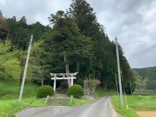 河伯神社の鳥居