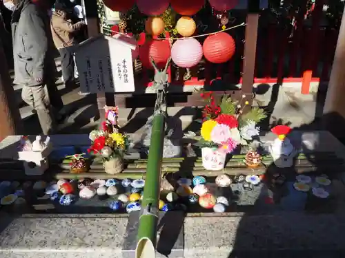 新田神社の手水