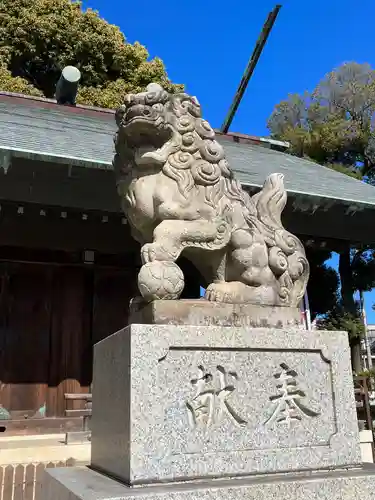 所澤神明社の狛犬