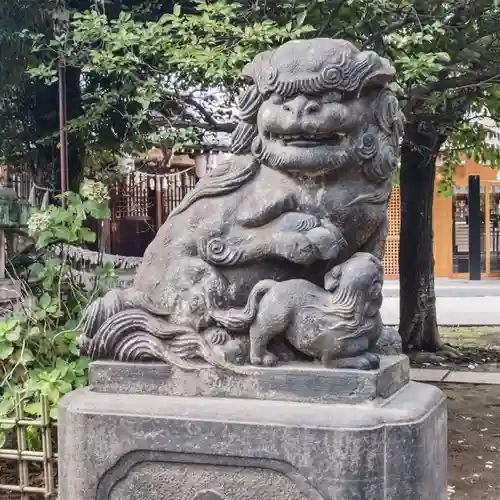 新井天神北野神社の狛犬