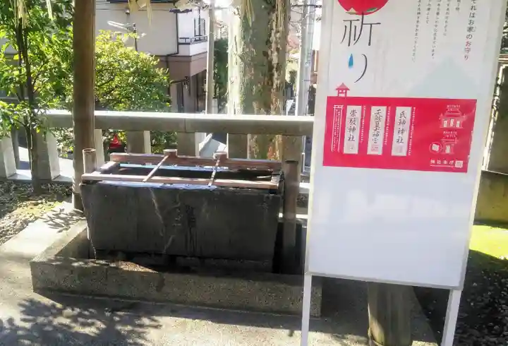 代田八幡神社の手水舎