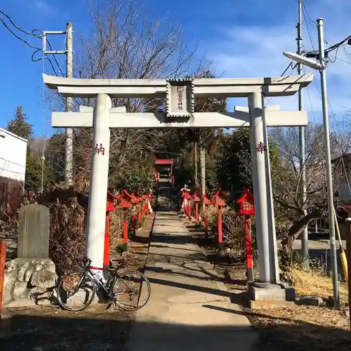 平出雷電神社の鳥居