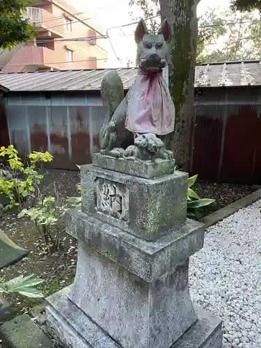 新井天神北野神社の狛犬