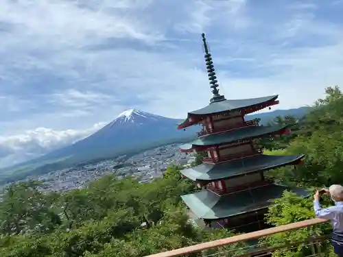 新倉富士浅間神社の景色