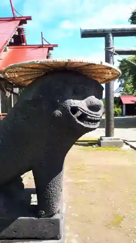 江部乙神社の狛犬