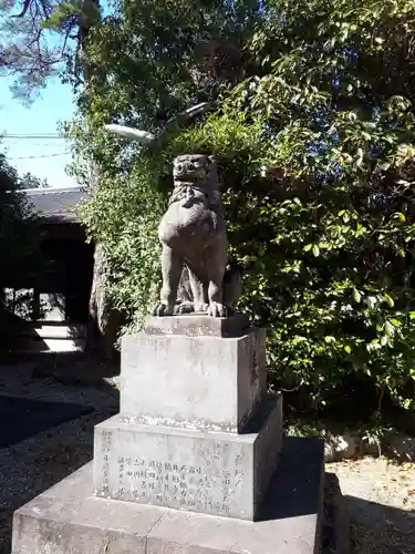 忍　諏訪神社・東照宮　の狛犬