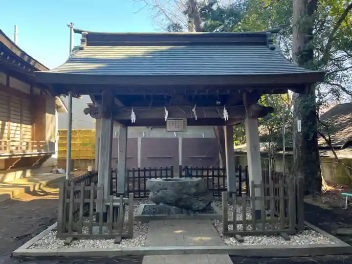 天沼八幡神社の手水舎