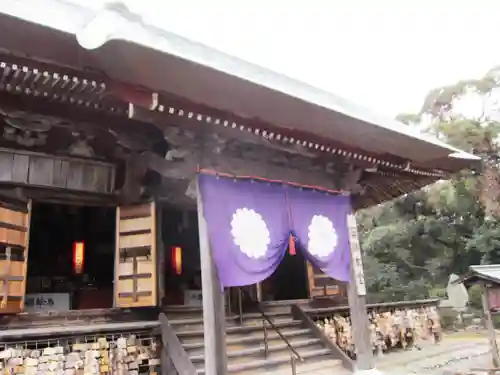 目の霊山　油山寺の本殿・本堂