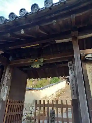 白毫寺の山門