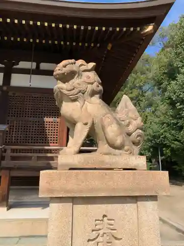 弓弦羽神社の狛犬