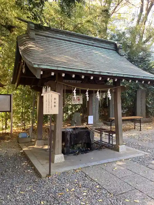 南沢氷川神社の手水舎