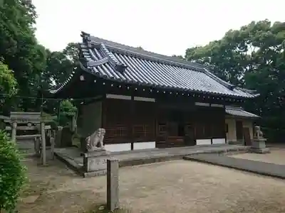 中臣須牟地神社の本殿