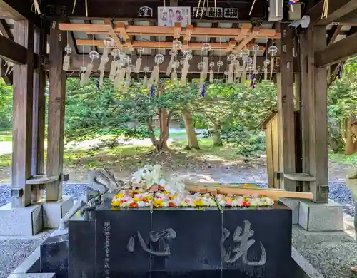 帯廣神社の手水