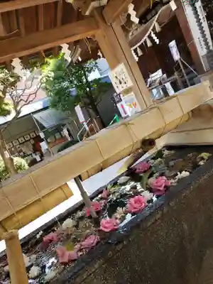 鳩森八幡神社の手水舎