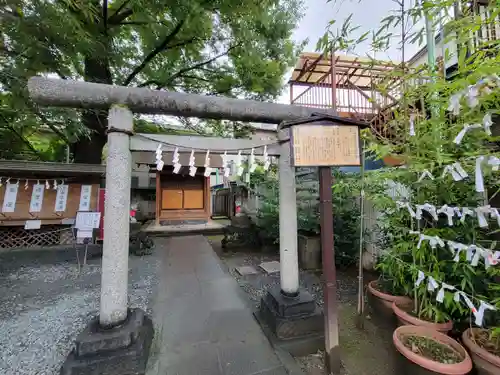 川越熊野神社の鳥居