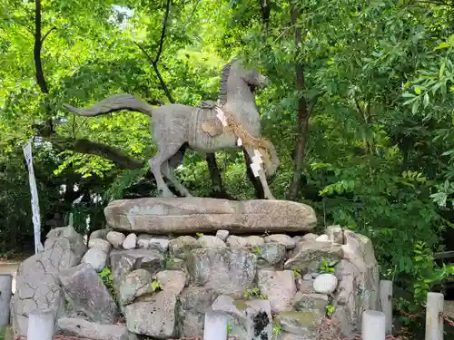 萱津神社の狛犬