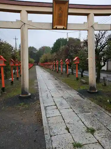 朝日森天満宮の鳥居