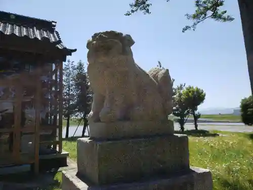 徳市神明社の狛犬