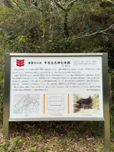 宇志比古神社の{uncategorized: "未分類", other: "その他", undefined: "問題あり", building: "その他建物", grave: "お墓", sacred_gate: "鳥居", guardian: "狛犬", statue: "像", buddha: "仏像", history: "歴史", nature: "自然", garden: "庭園", animal: "動物", pagoda: "塔", temizu: "手水舎", mountain_gate: "山門・神門", sanctuary: "本殿・本堂", subordinate: "末社・摂社", art: "芸術", scenery: "景色", jizo: "地蔵", ema: "絵馬", goshuin: "御朱印", omikuji: "おみくじ", items: "授与品その他", amulet: "お守り", goshuincho: "御朱印帳", eats: "食事", festival: "お祭り", votive_dance: "神楽", shichigosan: "七五三参", wedding: "結婚式", experience: "体験その他", initially: "初詣", around: "周辺", anti_infection: "感染症対策"}