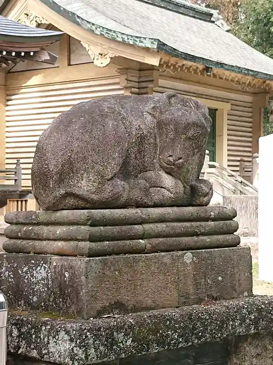 朝日森天満宮の狛犬