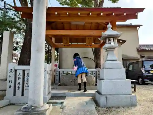 尾浜八幡神社の手水舎
