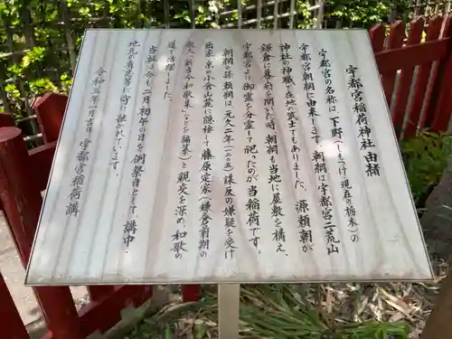 宇都宮稲荷神社（宇都宮辻幕府旧跡）の歴史