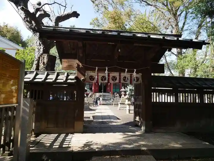 馬込八幡神社の山門・神門