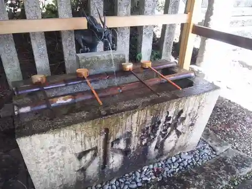 恵那神社の手水