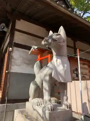難波熊野神社の狛犬