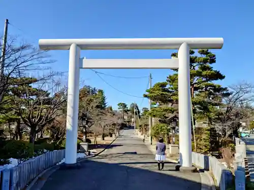 開成山大神宮の鳥居
