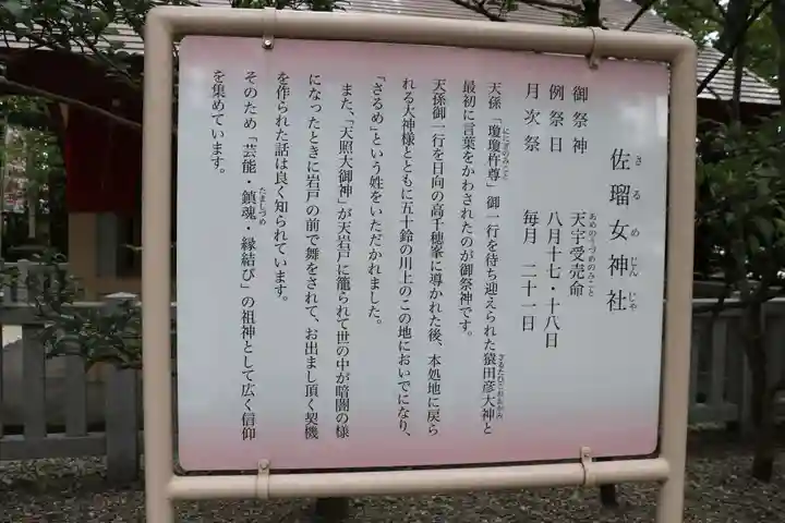 佐瑠女神社(猿田彦神社境内社)(三重県)