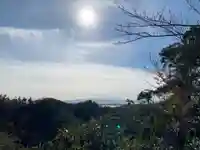 七面山七面堂の景色