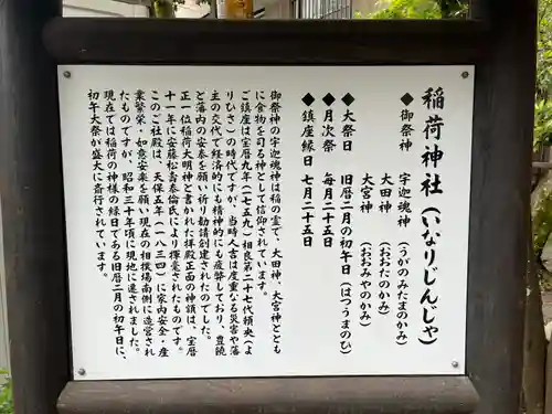 青井稲荷神社の歴史