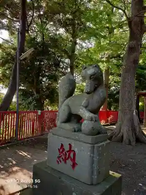 小栗原稲荷神社の狛犬