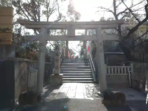真田山 三光神社の鳥居