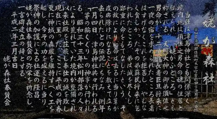 姥ヶ森社の歴史