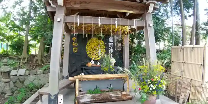 東海市熊野神社の手水舎