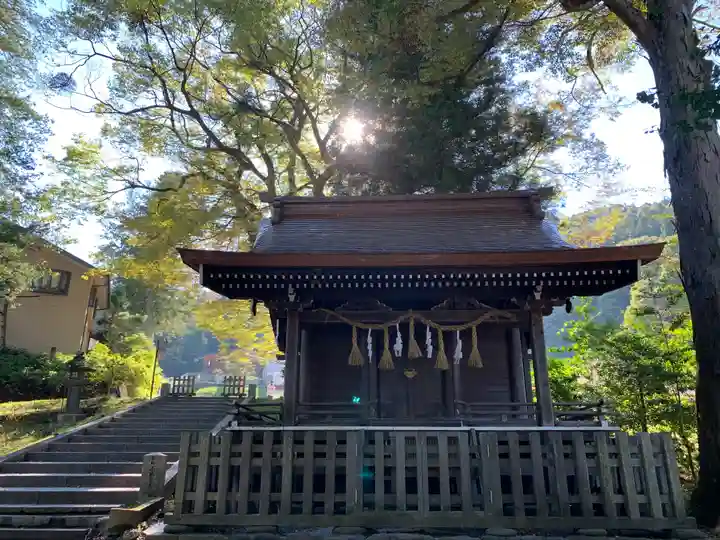 諏訪大社上社前宮の末社・摂社